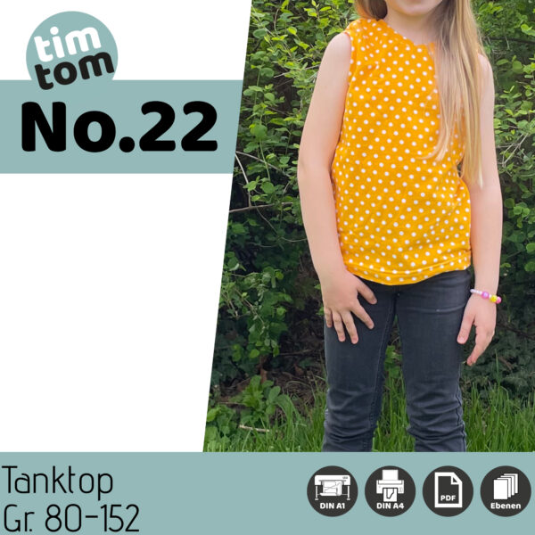 timtom No.22 Tanktop mit vorne-wie-hinten-Ausschnitt Gr. 80-152 (Rio) [Digital]