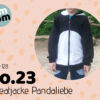 Designbeispiel zum Ebook timtomNo23 Sweatjacke Pandaliebe