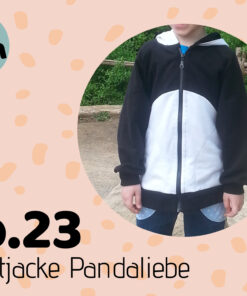 Designbeispiel zum Ebook timtomNo23 Sweatjacke Pandaliebe