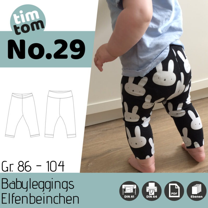 timtom No.29 Babyleggings Elfenbeinchen Gr. 50-104 [Digital]
