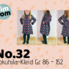 Designbeispiel zum Ebook timtom No.32 Sweatkleid mit Vokuhila-Saum