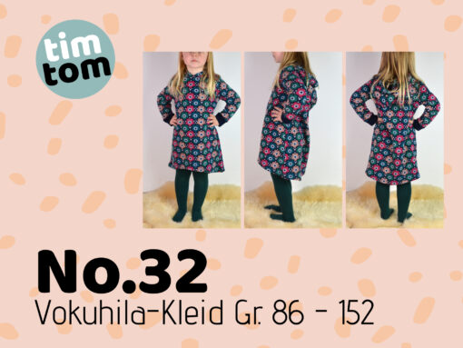 Designbeispiel zum Ebook timtom No.32 Sweatkleid mit Vokuhila-Saum