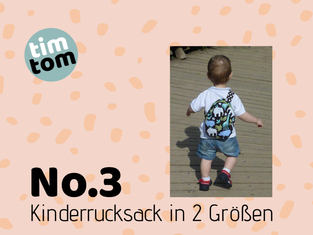 Designbeispiel Schnittmuster Kindergartenrucksack timtom No.3