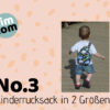 Designbeispiel Schnittmuster Kindergartenrucksack timtom No.3