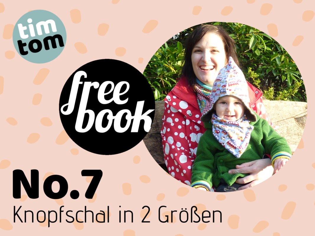 Designbeispiel zum Ebook timtom No.7 Knopfschal - Schal für Kleinkinder