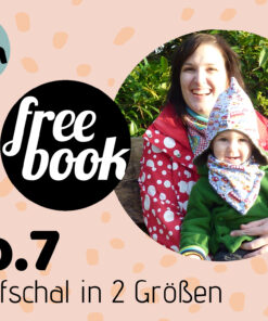 Designbeispiel zum Ebook timtom No.7 Knopfschal - Schal für Kleinkinder