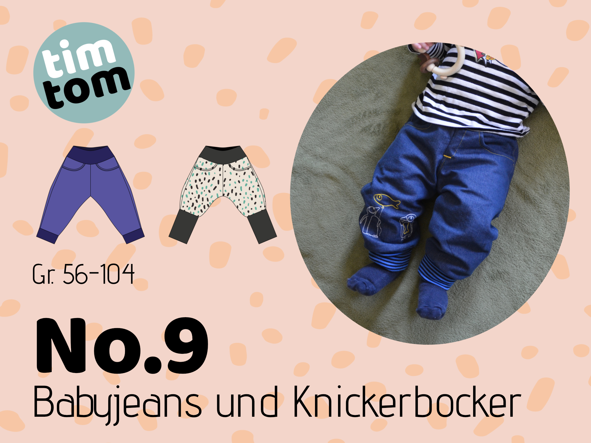 DesignbeispielSchnittmuster timtomNo9 Babyjeans Knickerbocker