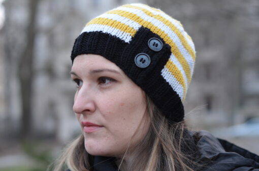 timtom No.17 Strickbeanie mit Knopfleiste (Bille) [Digital] – Bild 3