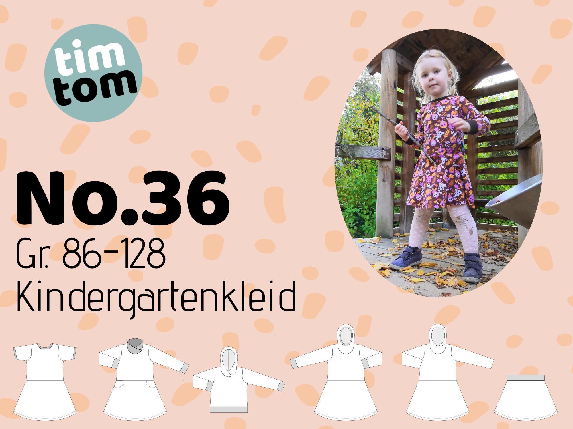 Designbeispiel zum Ebook timtomNo36 Kindergartenkleid