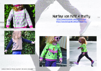 Designbeispiele zum Girly Sweatshirt timtom No.40, genäht von Martina von Petit & Pretty